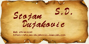 Stojan Dujaković vizit kartica